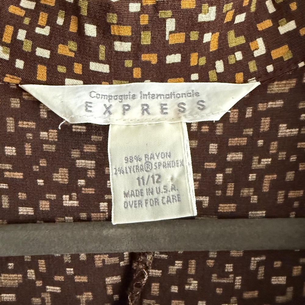 Vintage Express Retro Chic Shirt Dress - Picture 5 of 6